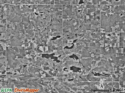 Buzzle township, Minnesota satellite photo by USGS