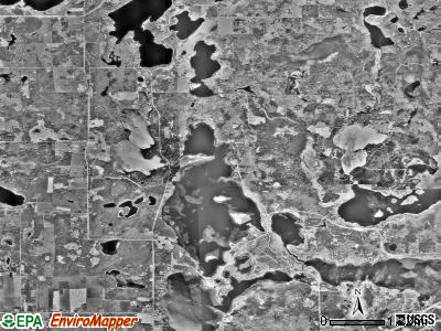 Turtle Lake township, Minnesota satellite photo by USGS
