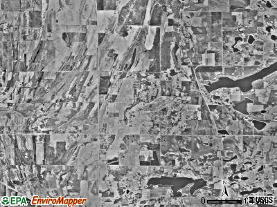 Max township, Minnesota satellite photo by USGS