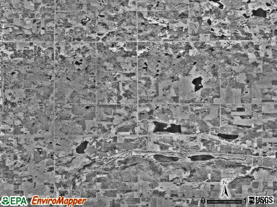 Popple township, Minnesota satellite photo by USGS