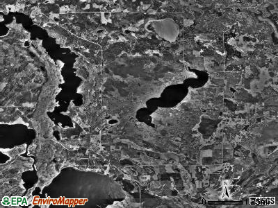 Moose Lake township, Minnesota satellite photo by USGS