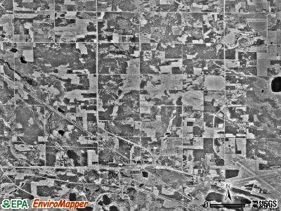 Eckles township, Minnesota satellite photo by USGS