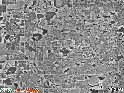Heier township, Minnesota satellite photo by USGS