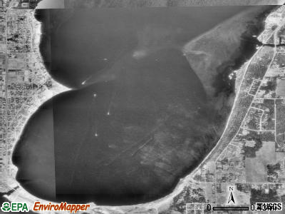 Bemidji township, Minnesota satellite photo by USGS