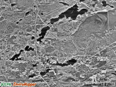Fayal township, Minnesota satellite photo by USGS