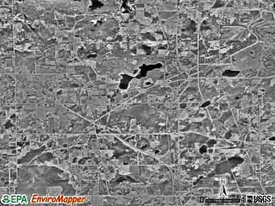 Clinton township, Minnesota satellite photo by USGS