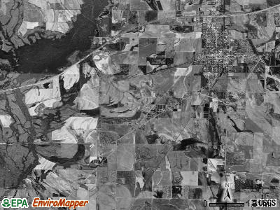 Brinkley township, Arkansas satellite photo by USGS