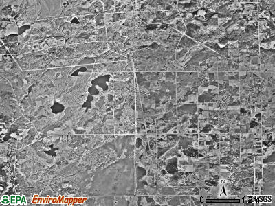 Cherry township, Minnesota satellite photo by USGS