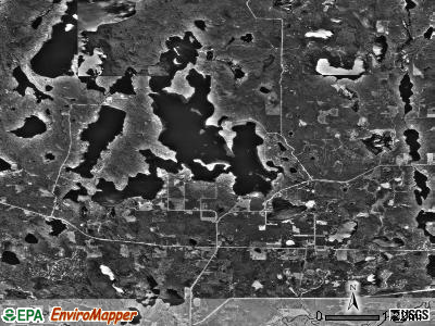 Wabana township, Minnesota satellite photo by USGS