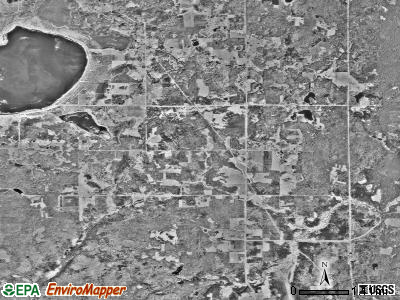 Bear Creek township, Minnesota satellite photo by USGS