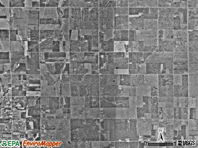 Waukon township, Minnesota satellite photo by USGS