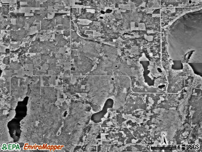 Rockwood township, Minnesota satellite photo by USGS