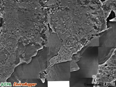 Otter Tail Peninsula township, Minnesota satellite photo by USGS