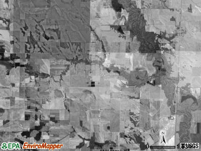Texas township, Arkansas satellite photo by USGS