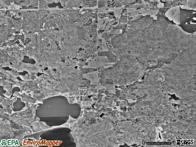 Twin Lakes township, Minnesota satellite photo by USGS