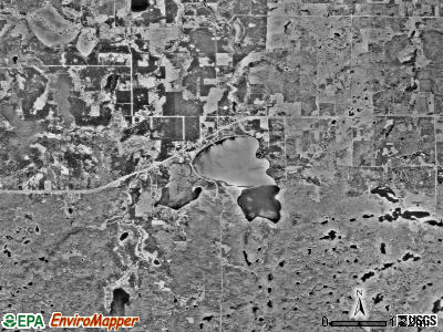 Lake George township, Minnesota satellite photo by USGS