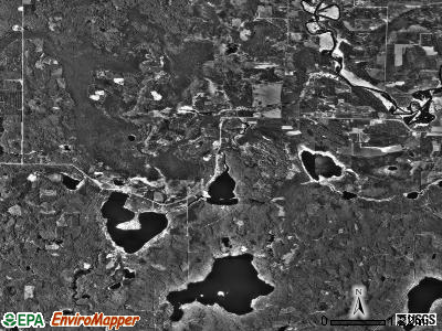 Torrey township, Minnesota satellite photo by USGS