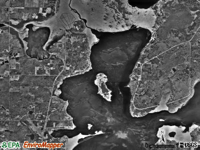 Leech Lake township, Minnesota satellite photo by USGS