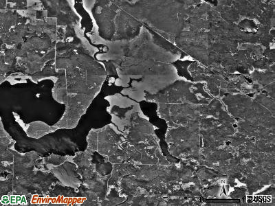 Rogers township, Minnesota satellite photo by USGS