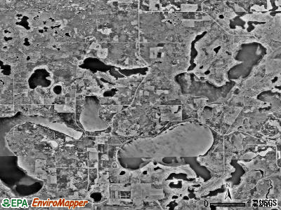 Lake Emma township, Minnesota satellite photo by USGS