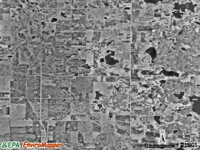 Callaway township, Minnesota satellite photo by USGS