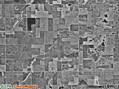 Riceville township, Minnesota satellite photo by USGS
