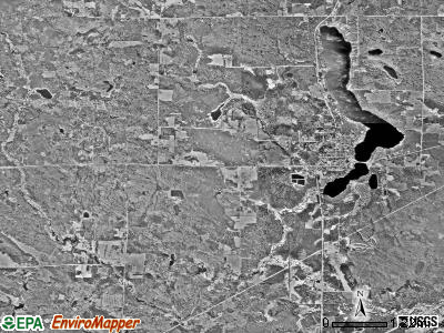 Hill Lake township, Minnesota satellite photo by USGS