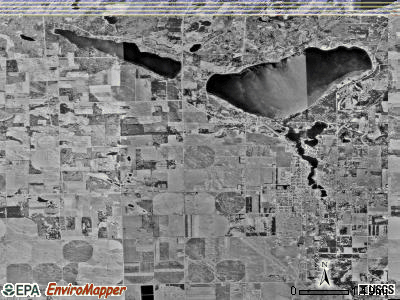 Todd township, Minnesota satellite photo by USGS