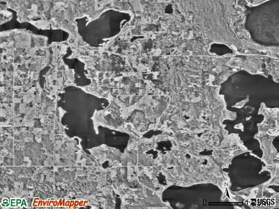 Holmesville township, Minnesota satellite photo by USGS