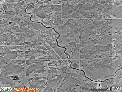 Floodwood township, Minnesota satellite photo by USGS