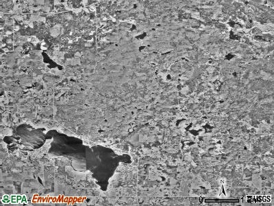 Wolf Lake township, Minnesota satellite photo by USGS