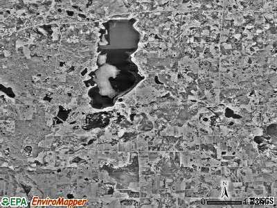 Toad Lake township, Minnesota satellite photo by USGS