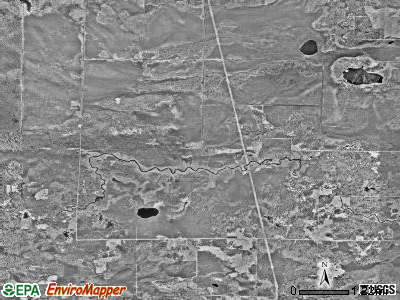 Prairie Lake township, Minnesota satellite photo by USGS