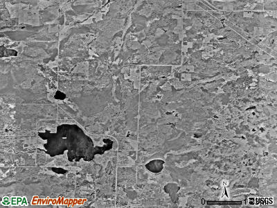 Fine Lakes township, Minnesota satellite photo by USGS