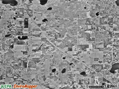 Pine River township, Minnesota satellite photo by USGS