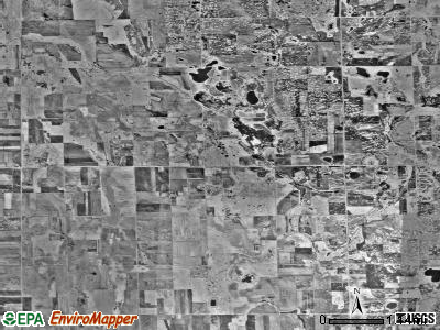 Skree township, Minnesota satellite photo by USGS