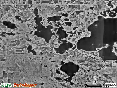 Cormorant township, Minnesota satellite photo by USGS