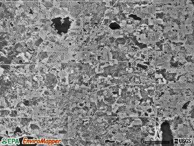 Silver Leaf township, Minnesota satellite photo by USGS