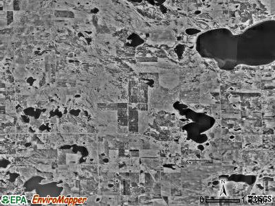 Scambler township, Minnesota satellite photo by USGS