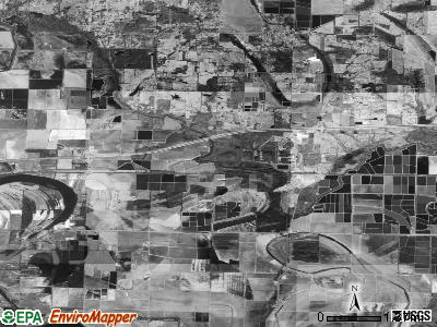 Pulaski township, Arkansas satellite photo by USGS