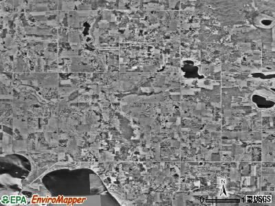 Corliss township, Minnesota satellite photo by USGS