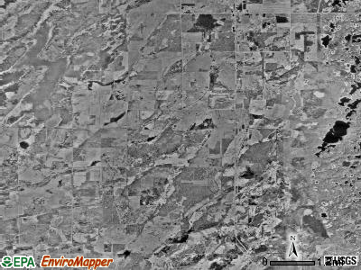 Ansel township, Minnesota satellite photo by USGS