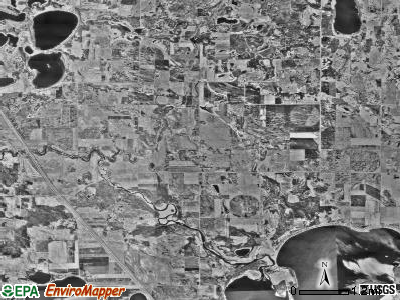 Gorman township, Minnesota satellite photo by USGS