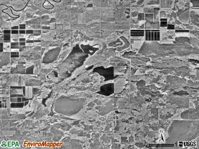 Fleming township, Minnesota satellite photo by USGS