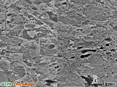 Clark township, Minnesota satellite photo by USGS