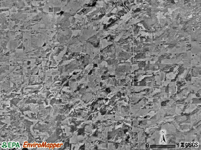 Poplar township, Minnesota satellite photo by USGS