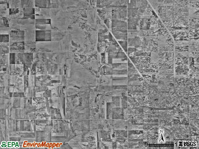 Tanberg township, Minnesota satellite photo by USGS