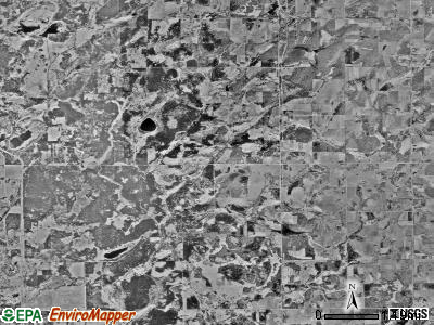 Byron township, Minnesota satellite photo by USGS