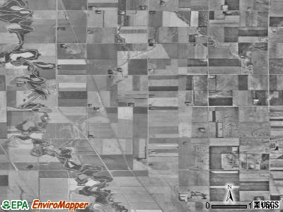 Roberts township, Minnesota satellite photo by USGS