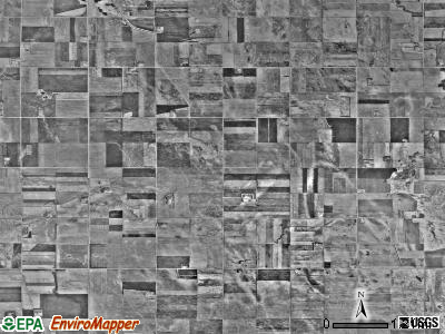 Mitchell township, Minnesota satellite photo by USGS